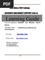 Establish and Maintain Payroll System IV