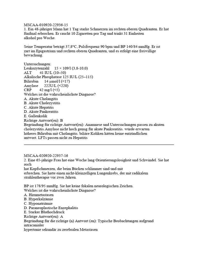 Mscaa Qa | PDF