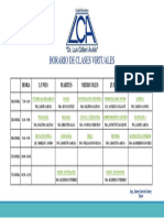 Horario de Clases Virtuales