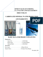 Carbonated Mineral Water (Intro, Discription, Technical and Market Parts) - 113021