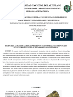 Hidrometalurgia Del Cobre y Polimetálicos (Biolixiviacion de Calcopirita)