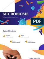 Microbiome and Microbiology Biology Presentation Yellow Variant