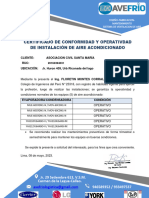 Certificado de Operatividad - Martin