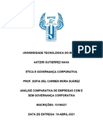 Análise Comparativa de Empresas Com e Sem Governança Corporativa