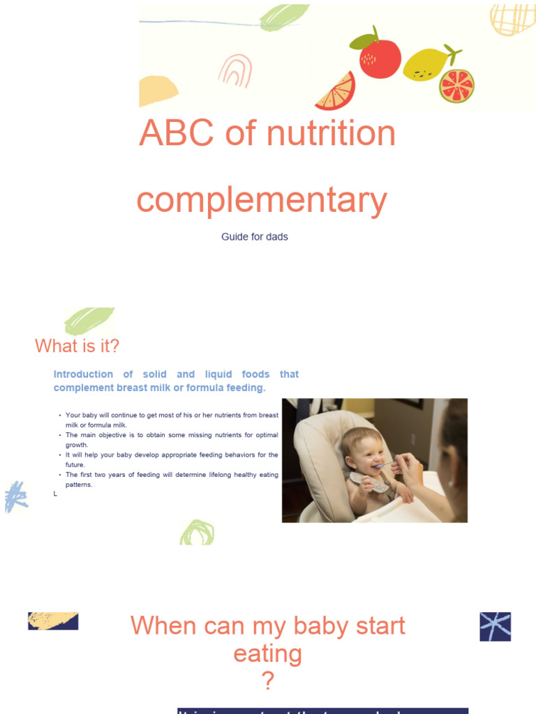 Baby Nutrition Guide For Dads Pdf Eating Vegetables