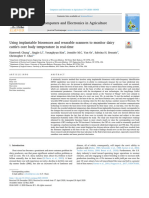 Using Implantable Biosensors and Wearable Scanners To Monitor Dairy Cattle's Core Body Temperature in Real-Time