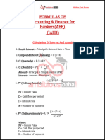 Formula Sheet For AFB by - Ambitious - Baba