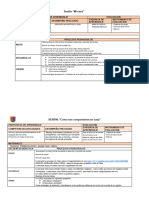 Sesiones de Aprendizaje 11 - 15 Septiembre