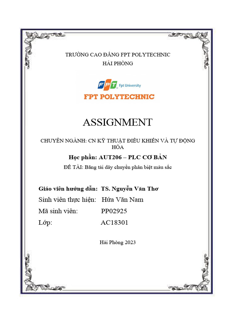 AUT 206 Assignment H A Văn Nam | PDF