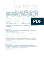 Semana de Exame 5 Educação de Adultos