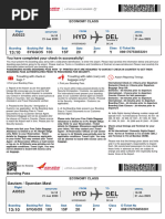 Your Boarding Pass To DELHI - AIR INDIA