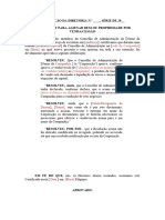 Resolução Do Conselho - Autoridade para Vender Atribuir Ativo Ou Propriedade