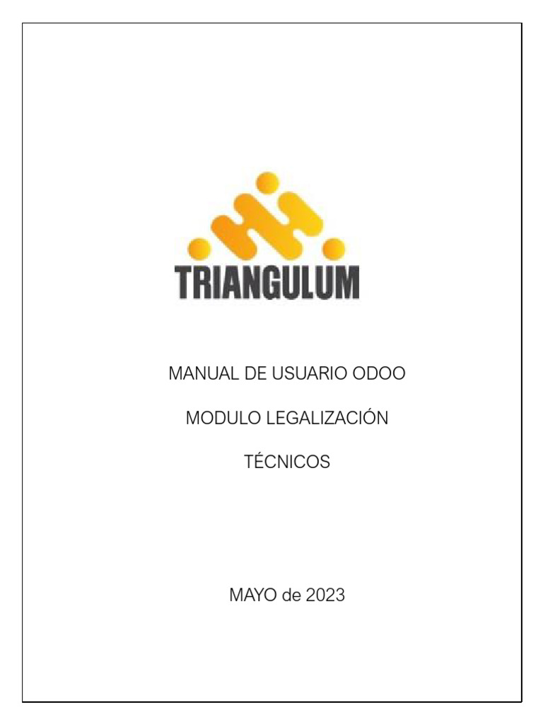 Manual de Usuario Odoo-Técnicos | PDF | Informática | Software