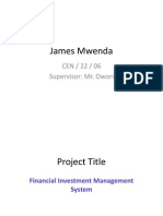 Financial Investment Management System
