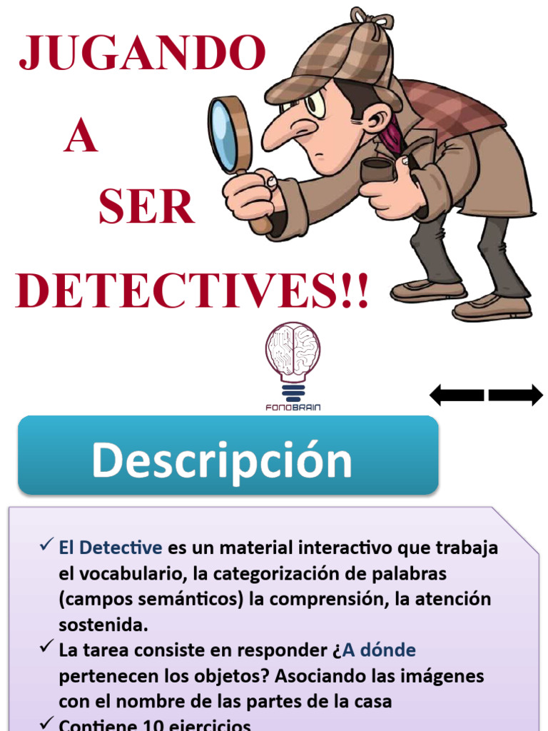 Características de un detective para niños | PDF
