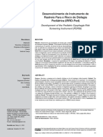 Desenvolvimento Do Instrumento de Rastreio Para o Risco de Disfagia Pediátrica (IRRD-Ped)