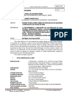 Opinión Técnica Sobre Cambio de Especialista de Seguridad