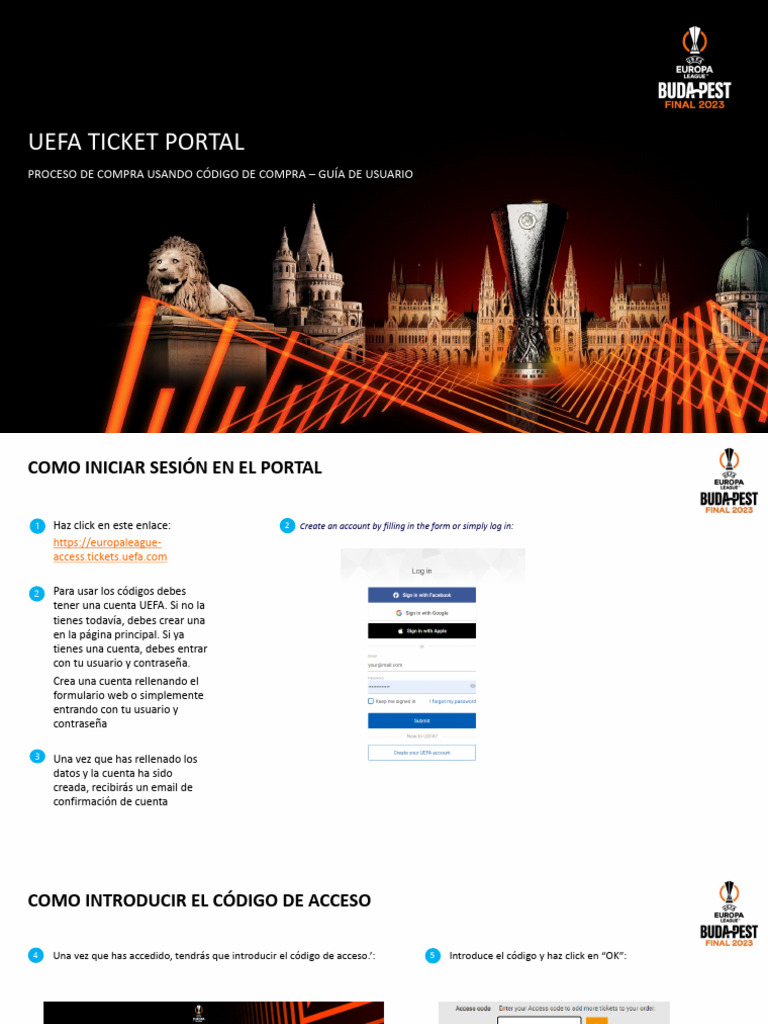 Userguide Uefa Ticket Portal PDF Software Informática