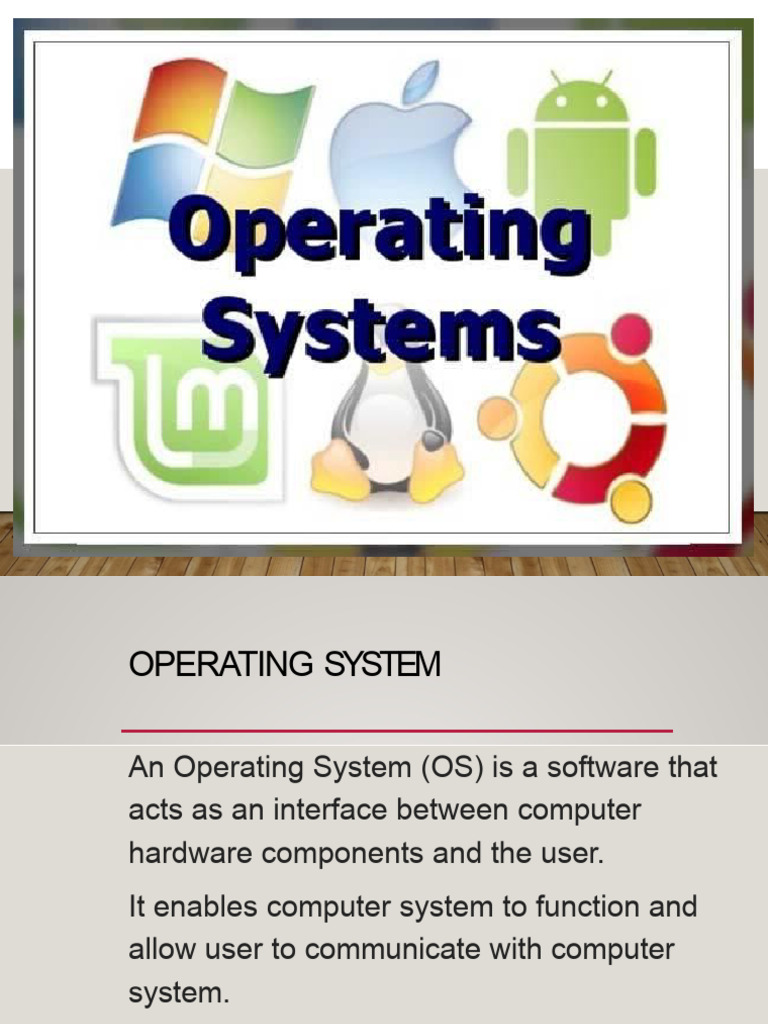1.3 Operating Systemand Types of Computers | PDF | Graphical User ...