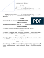 Muestra de Contrato de Préstamo Filipinas