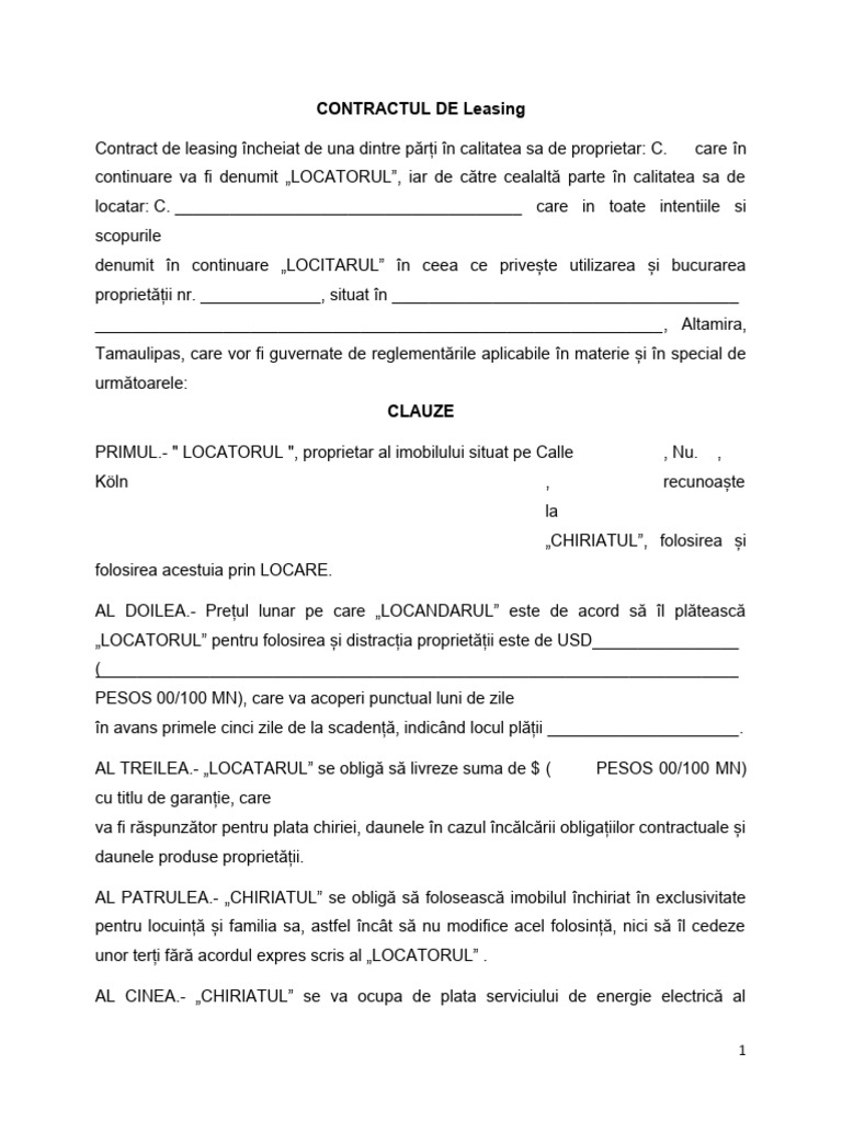 Contract de Închiderie PDF | PDF
