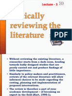 3RD-Critically Reviewing The Literature (03) - REVISED