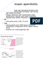 Pemeriksaan Apendisitis