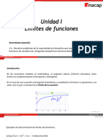 1 - Tema 1 Introducción Al Límite, Límites Laterales y Análisis Gráfico