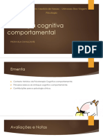 1 - Psicologia Cognitiva Comportamental