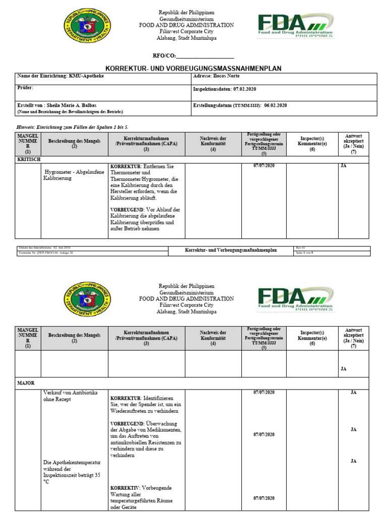 Capa Plan Format | PDF