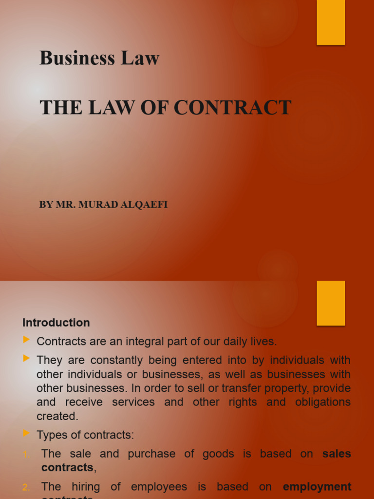 Understanding Business Contracts in Malaysia | PDF | Offer And ...