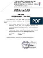 Pengumuman: Tentang Pelaksanaan Yudisium