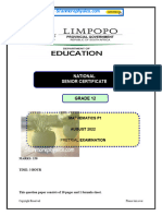 Limpopo Mathematics Grade 12 PreTrial 2022 P1 and Memo