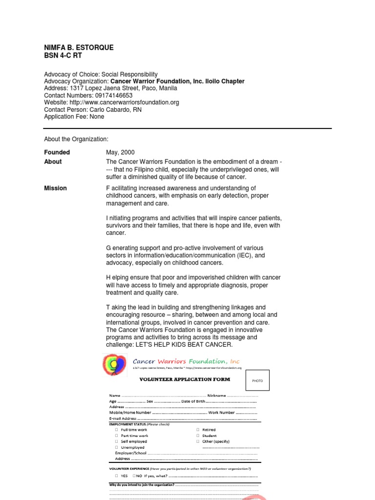 Support Kids with Cancer | PDF | Wellness