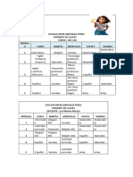 Horario Año 2023