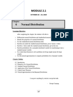 MATH 121 (Chapter 6) - Normal Distribution