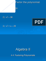 Factor The Polynomial