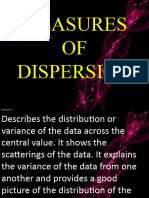 Measures of Dispersion