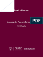 Praktische Fallanalyse Von EUDE-Finanzinformationen