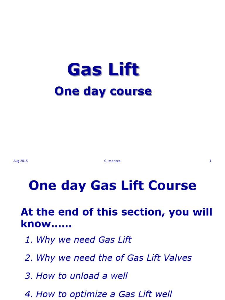 Gas Lift Operation PDF