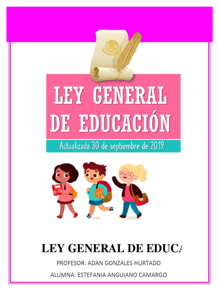 Analisis de La Ley General de Educacion | PDF