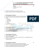 Geographic Information System Question Paper GIS