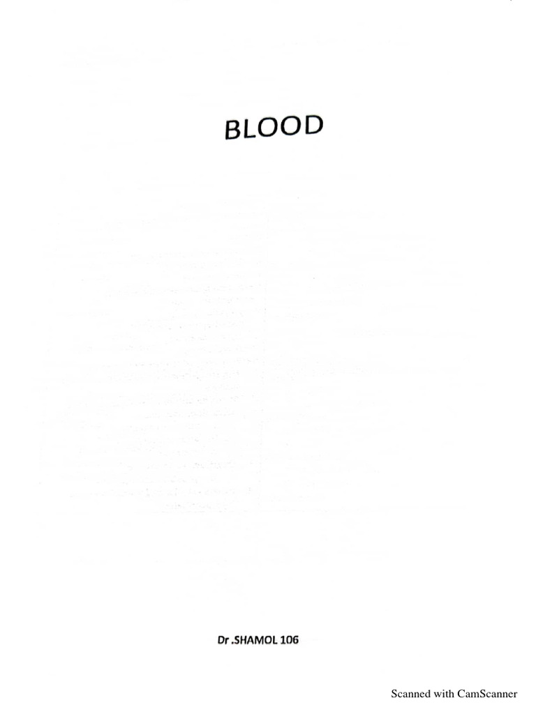 Blood | PDF