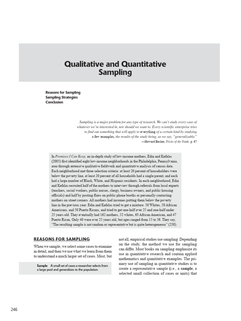 Sampling: A Guide for Researchers | PDF | Sampling (Statistics ...