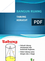 Bangun Ruang (Tabung Kerucut)