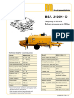 Stationary Pump Technical Data BSA2109H D