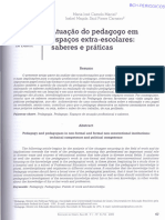 Atuação Do Pedagogo em Espaços Extra-Escolares