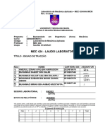 Relatório de Laboratório de Experimento de Teste de Tração