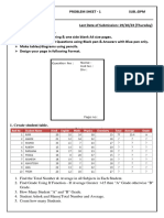 Problem Sheet of DPM