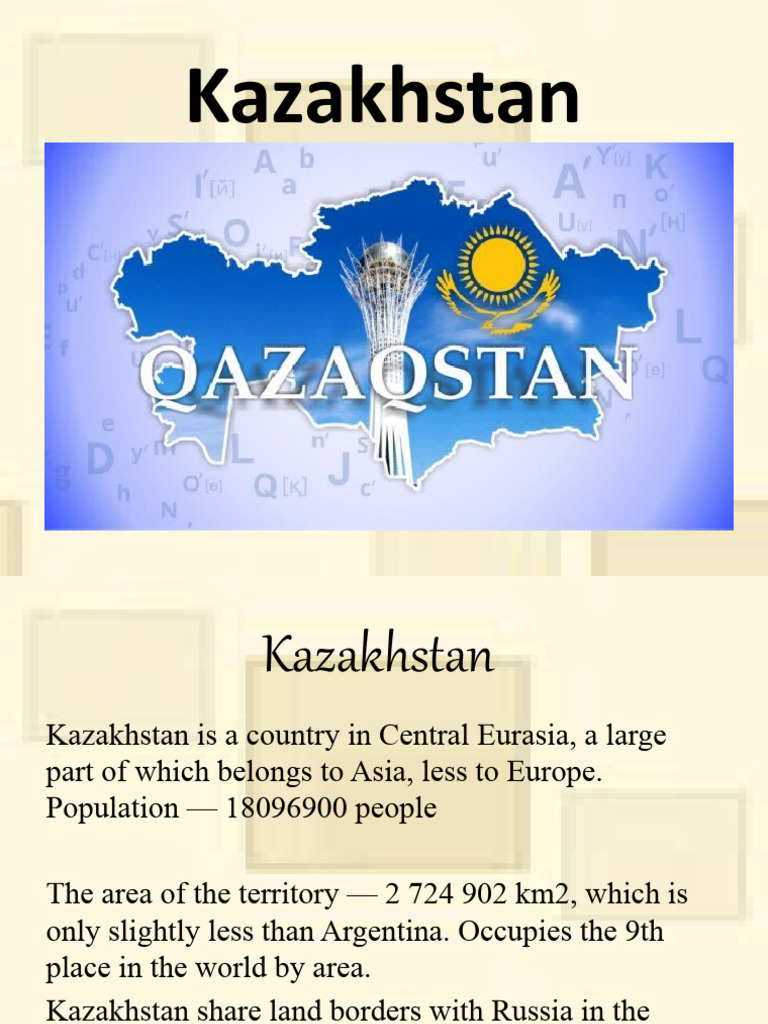 KAZAKHSTAN COUNTRY PROFILE visual data 2